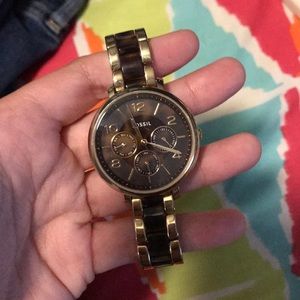 Tortoise Fossil watch